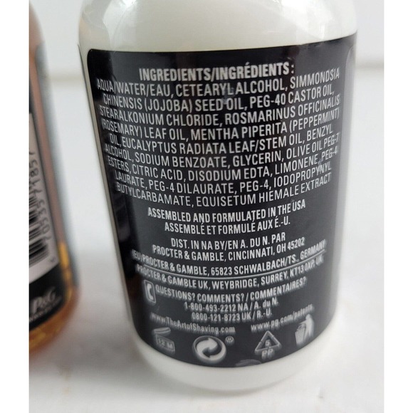 The Art of Shaving Set Peppermint Beard Wash Conditioner Oil Shaving Cream Brush - Picture 6 of 14